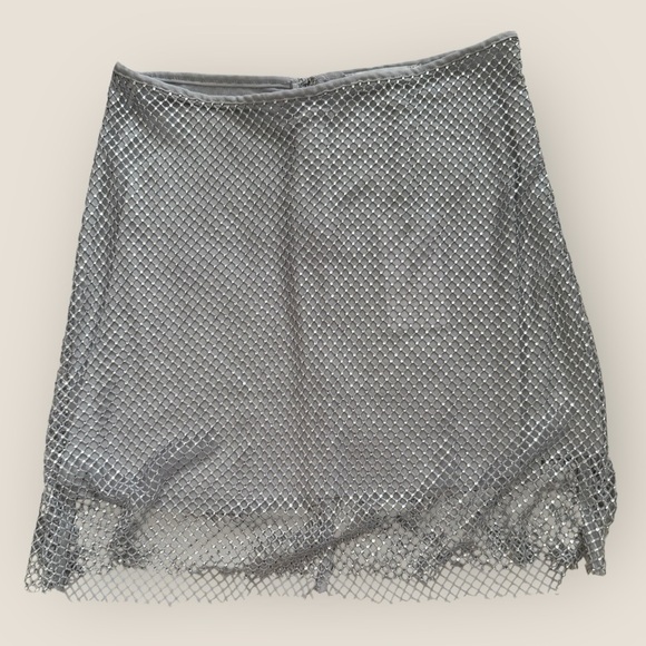 WeWoreWhat - Crystal Mini Skirt – Size 0 (NWT) - Picture 1 of 7